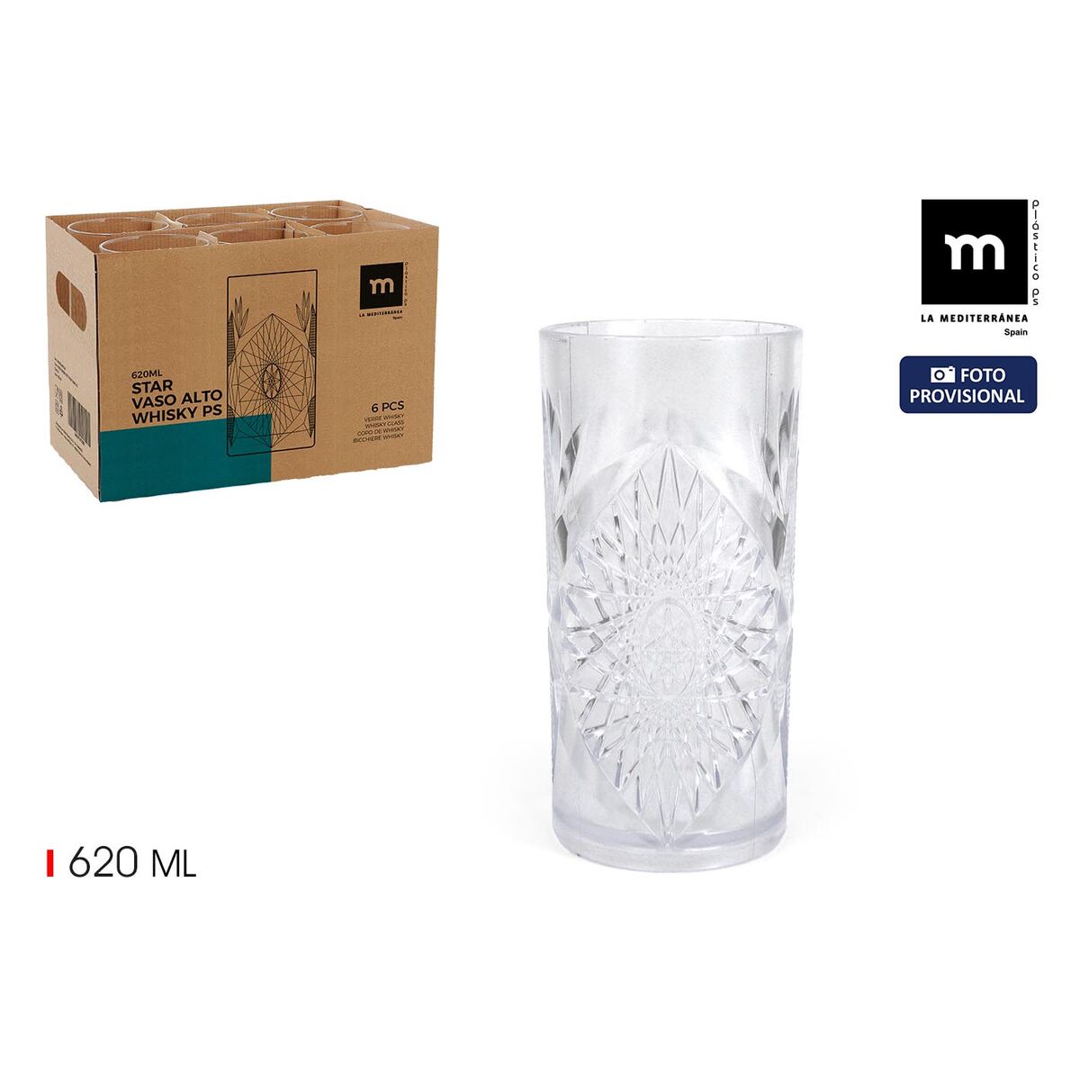 Image secondaire de Verre à whisky La Mediterránea (24 Unités)