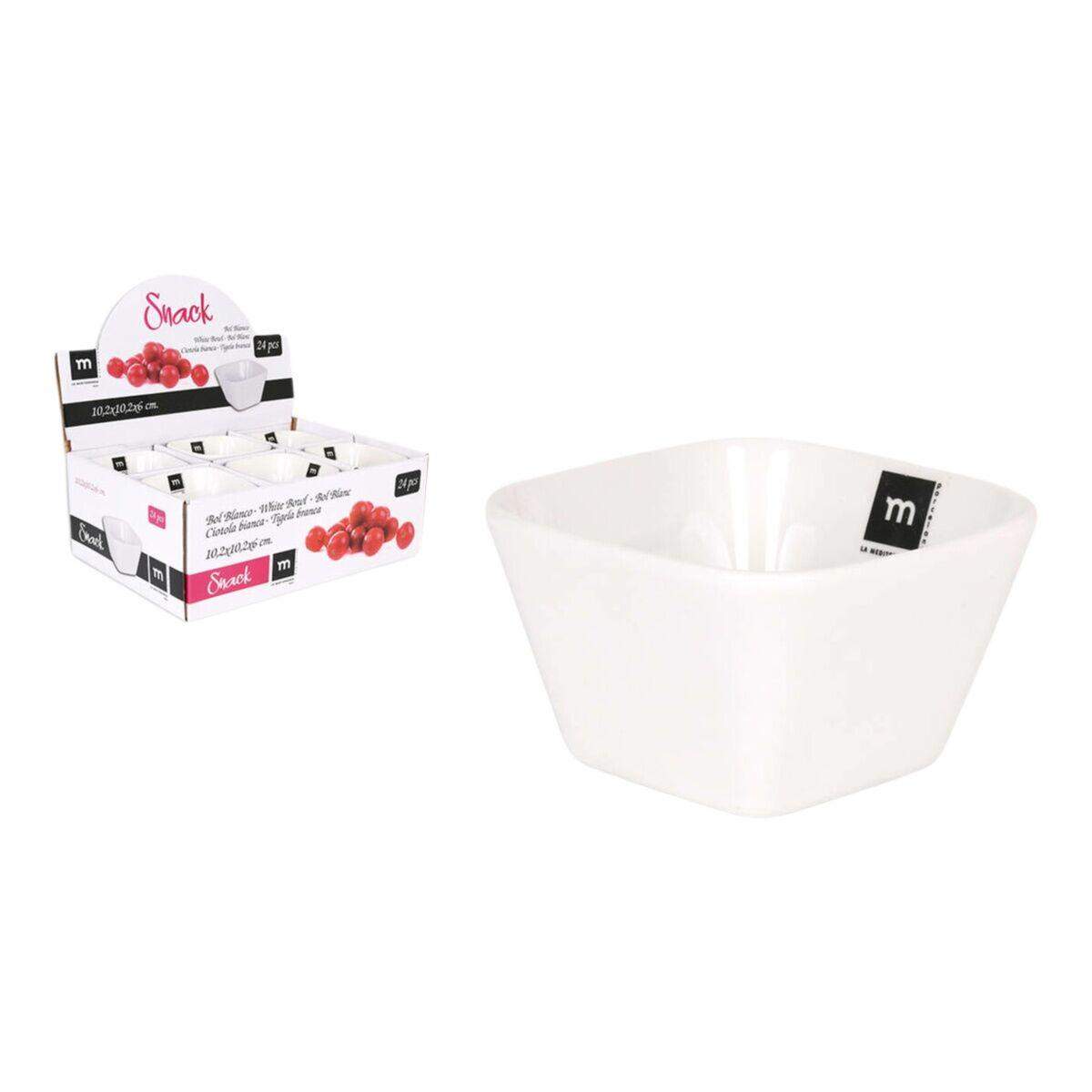 Image secondaire de Bol La Mediterránea Snack 270 ml 10,2 x 10,2 x 6 cm (72 Unités)