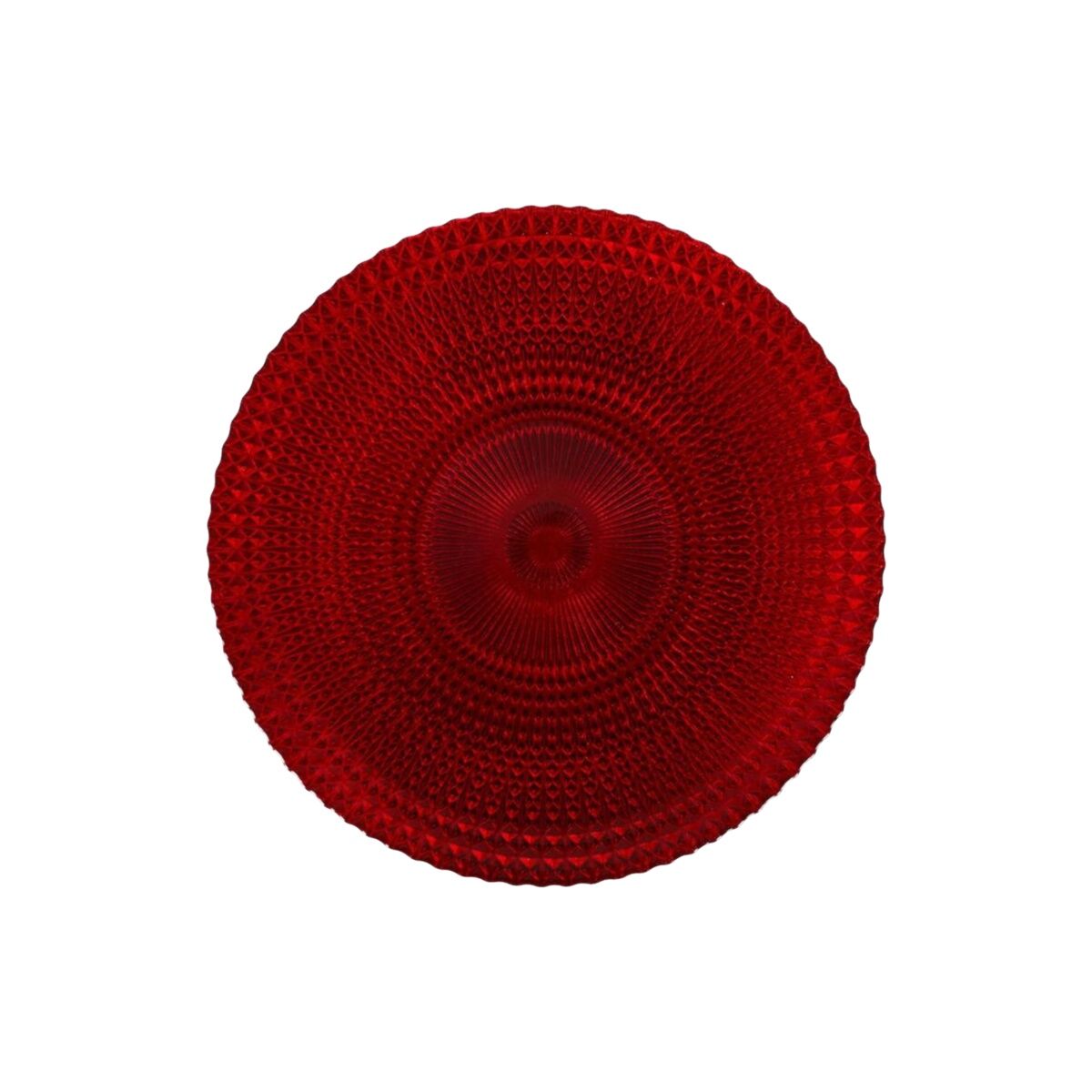 Image secondaire de Assiette plate Alfares Alfares Rouge verre Ø 31 cm (6 Unités)