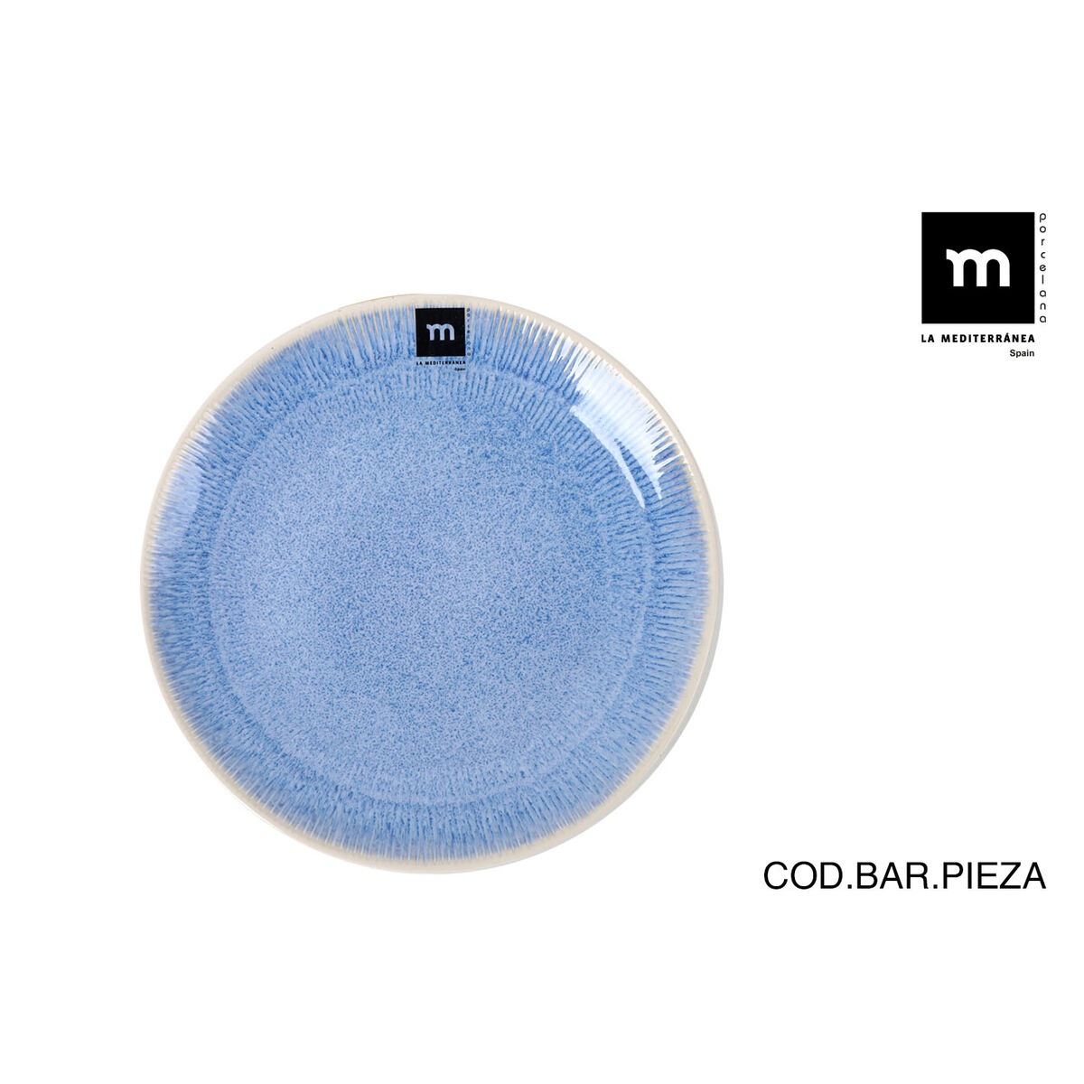 Image secondaire de Assiette à dessert La Mediterránea Calobra Bleu (24 Unités)