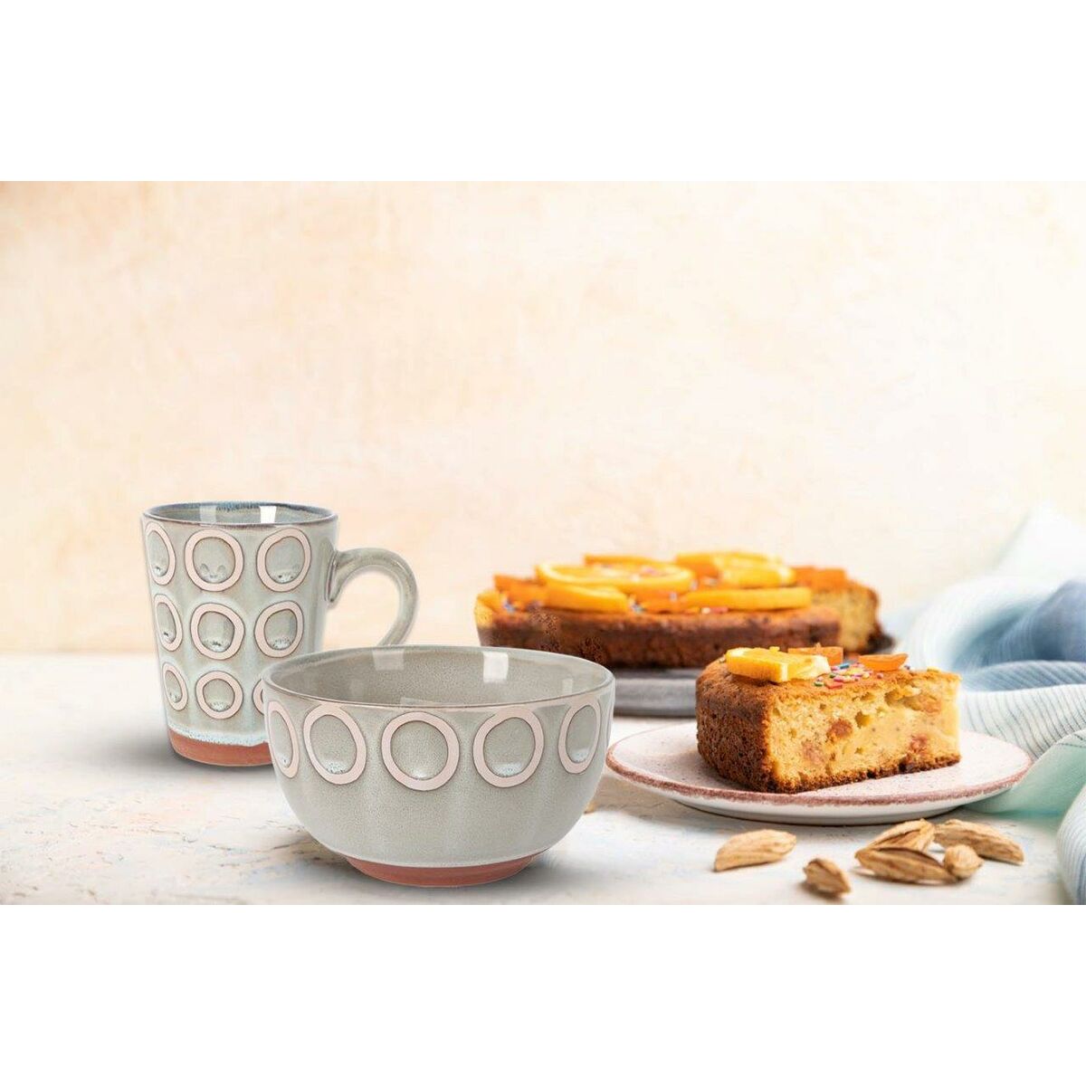 Image secondaire de Tasse La Mediterránea Almudena Gris 90 ml (36 Unités)