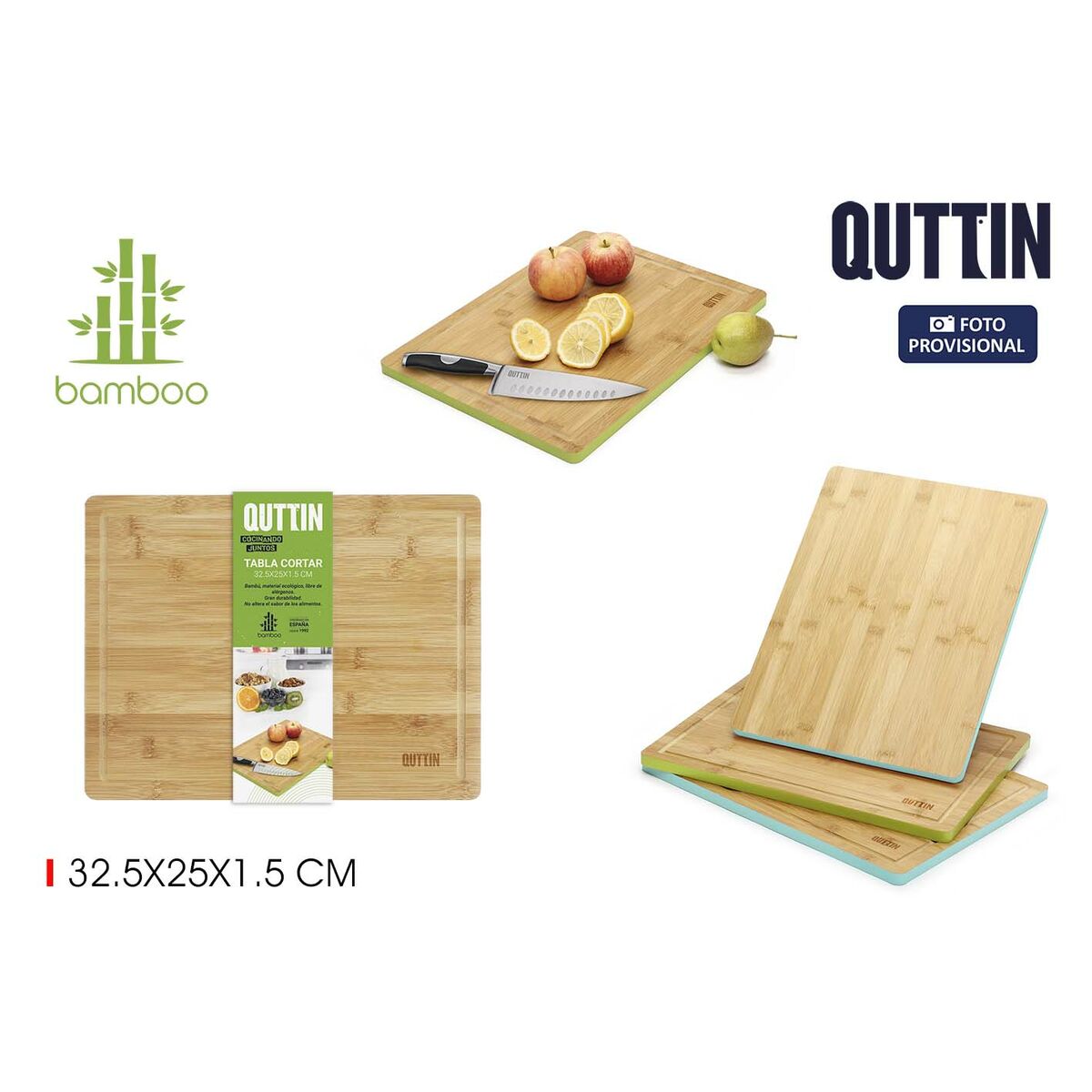 Image secondaire de Planche à découper Quttin 32,5 x 25 x 1,5 cm (8 Unités)