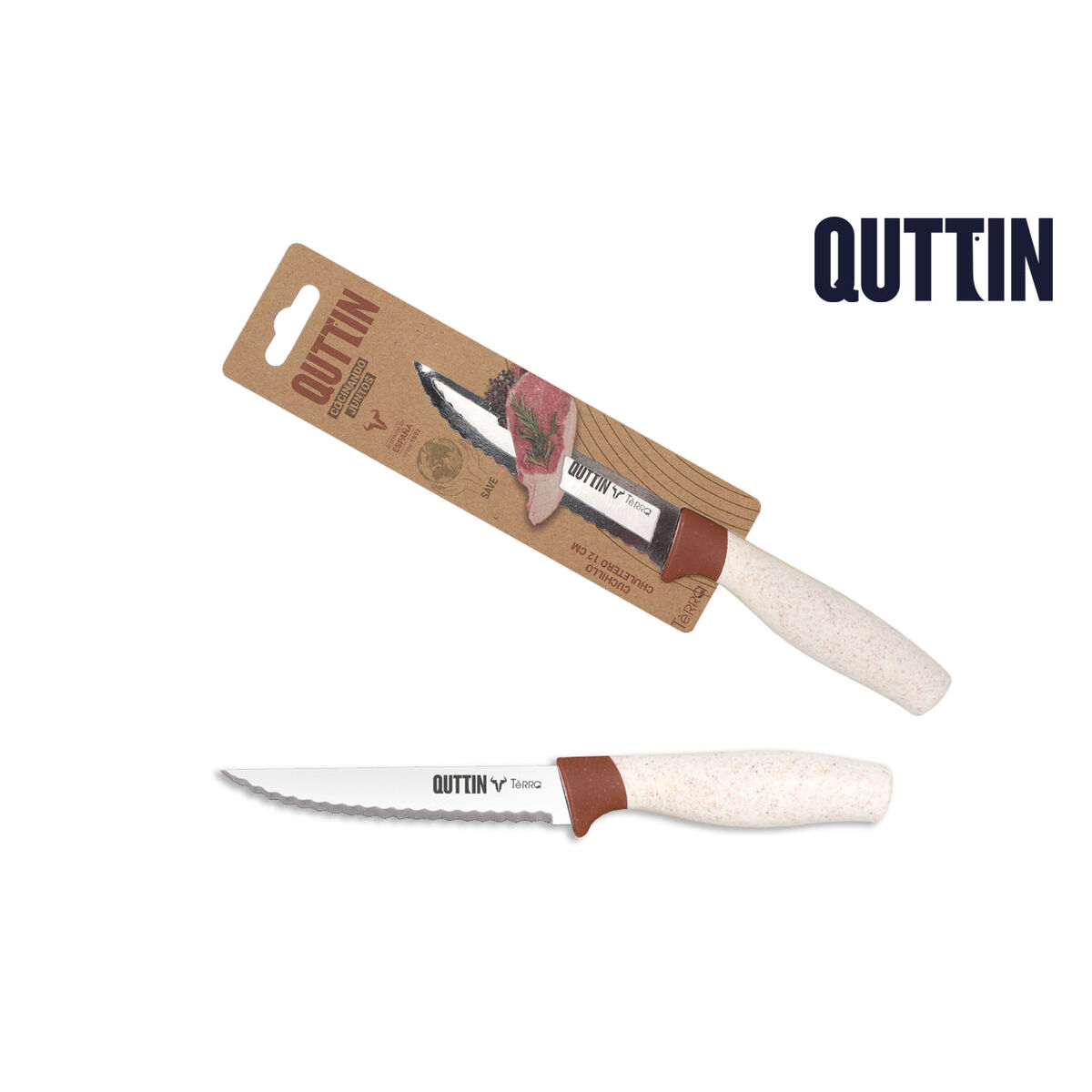 Image secondaire de Couteau de cuisine Quttin Terra 12 cm (36 Unités)