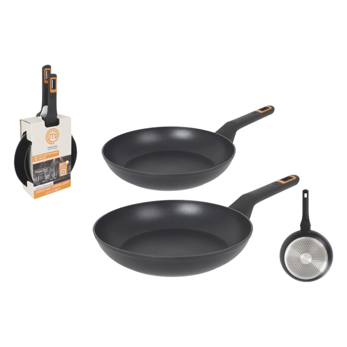 Image secondaire de Ensemble de poêles MasterChef 2,5 mm (4 Unités)