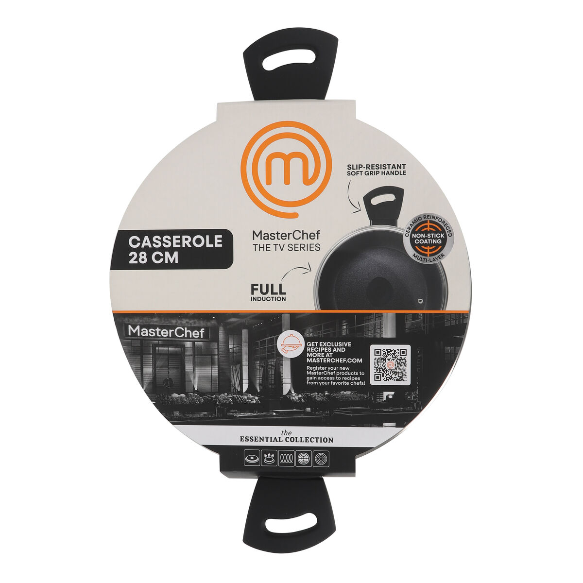 Image secondaire de Casserole avec Couvercle MasterChef 28 cm (4 Unités)