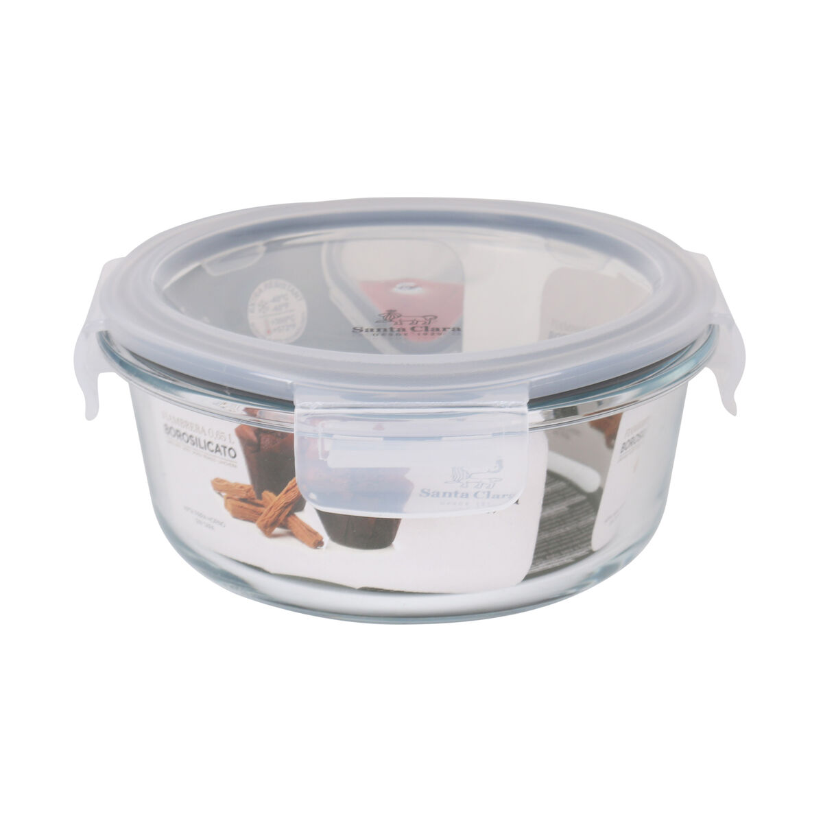 Image secondaire de Boîte à lunch hermétique Santa Clara Transparent 650 ml (6 Unités)