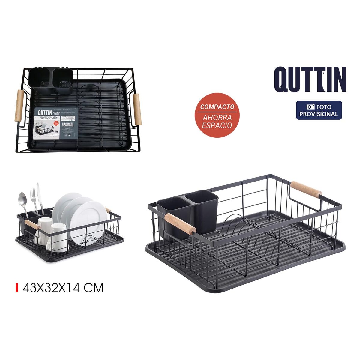 Image secondaire de Égouttoir pour Évier Quttin (4 Unités)