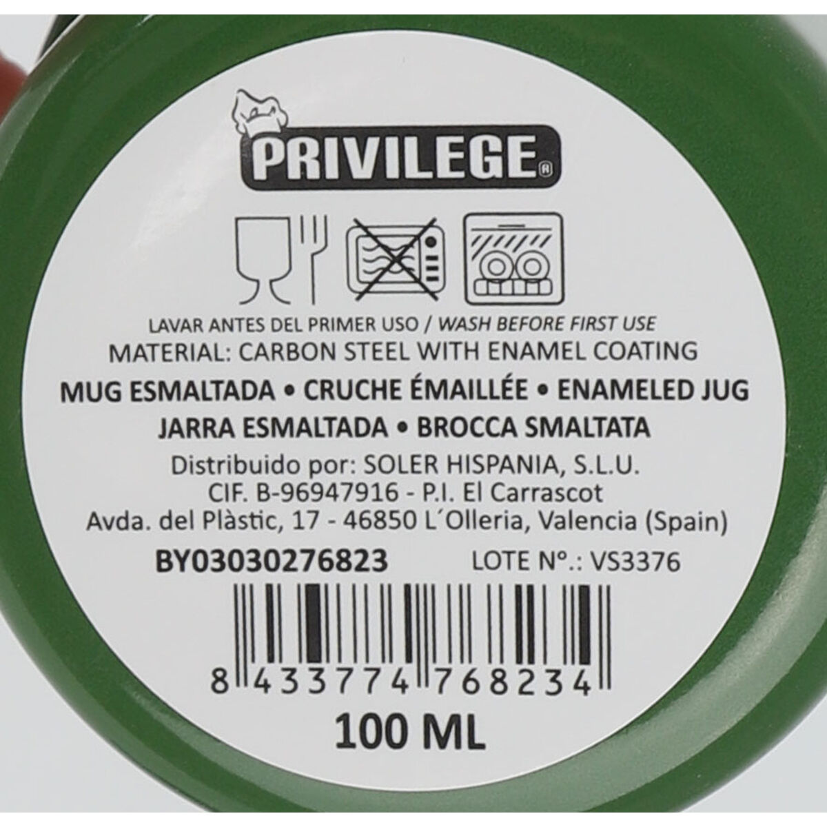 Image secondaire de Tasse mug Privilege 150 ml (24 Unités)