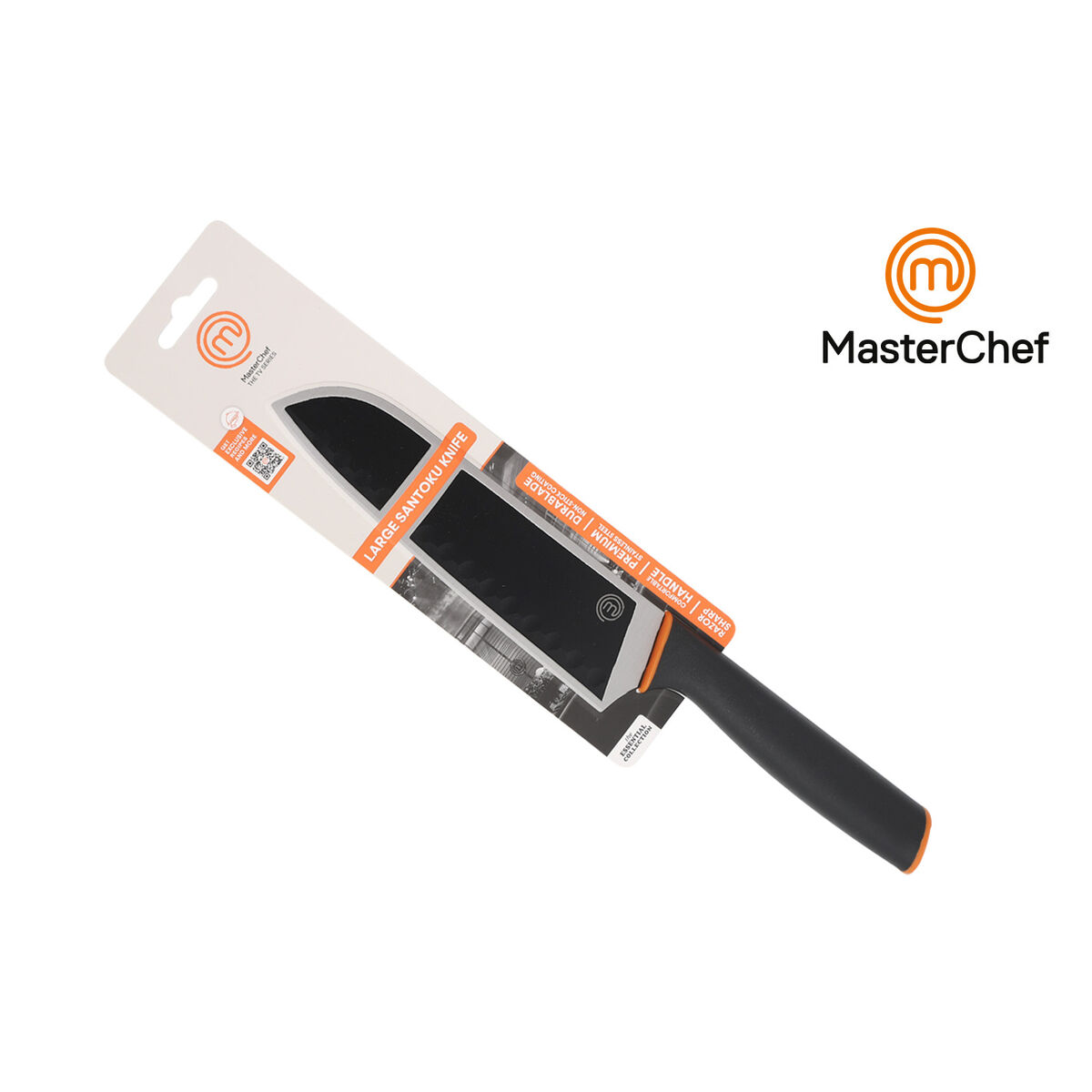 Image secondaire de Couteau de cuisine MasterChef Noir Argenté 18 cm (24 Unités)