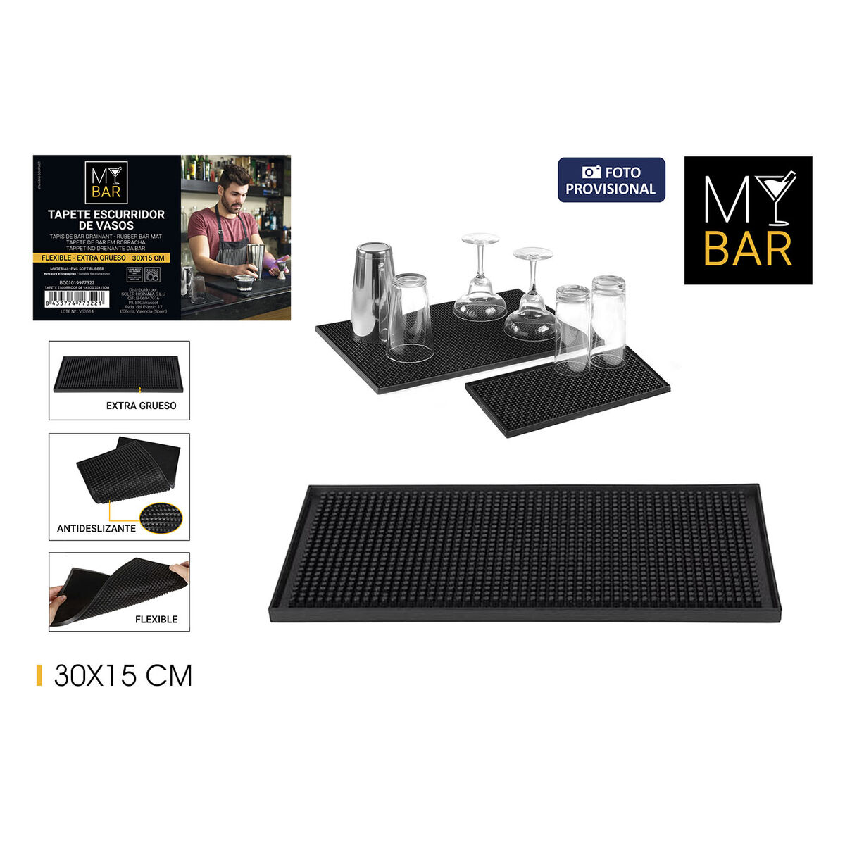 Image secondaire de Égouttoir pour Évier My Bar (18 Unités)