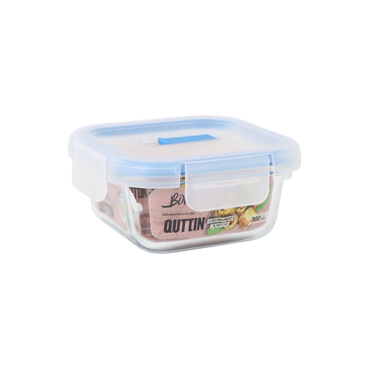 Image secondaire de Boîte à lunch hermétique Quttin Boho Transparent 0,3 L (12 Unités)