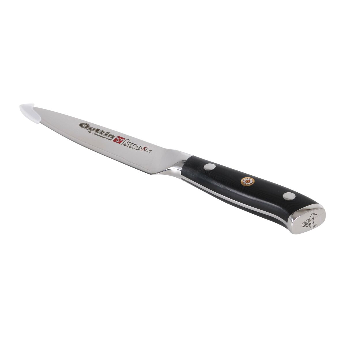 Image secondaire de Couteau de cuisine Quttin Damaskus Noir Argenté 12 cm (2 Unités)