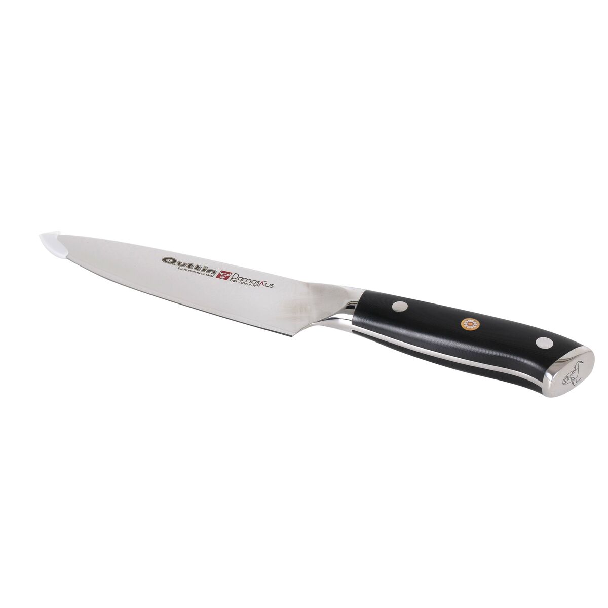 Image secondaire de Couteau de cuisine Quttin DAMASKUS Noir Argenté 15 cm (2 Unités)