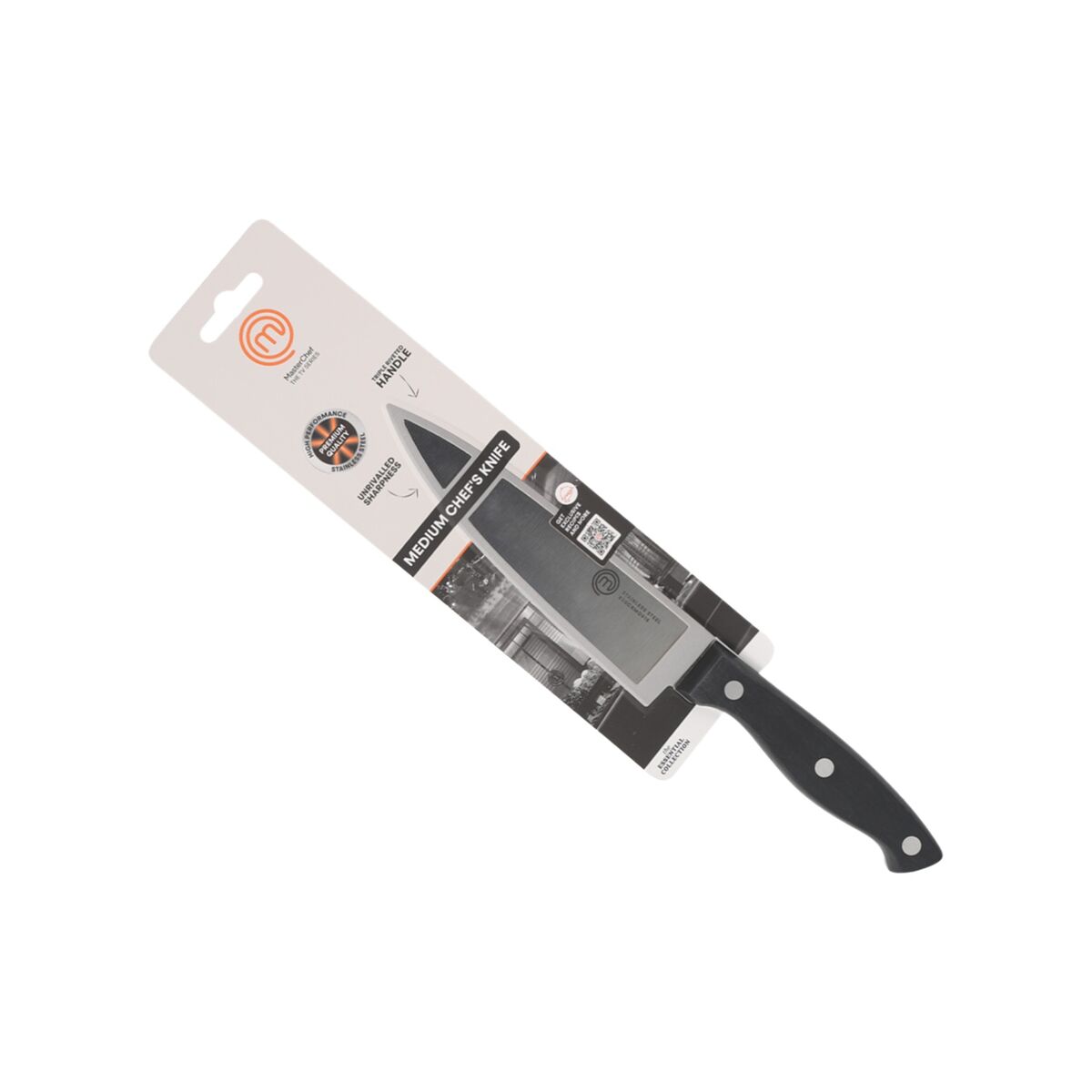 Image secondaire de Couteau de cuisine MasterChef Chef Noir Argenté 15 cm (18 Unités)