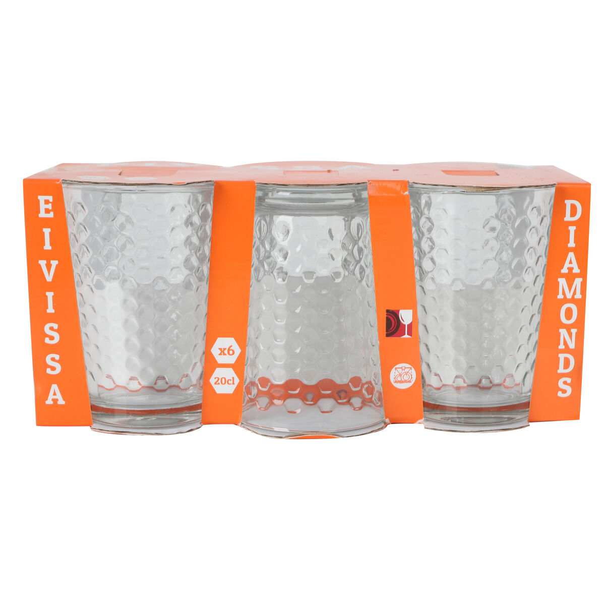Image secondaire de Set de Verres La Mediterránea Diamonds 6 Pièces (8 Unités)