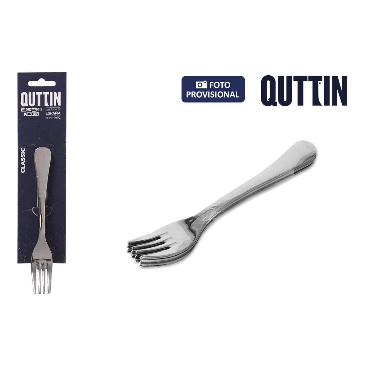 Image secondaire de Fourchette Quttin Classic 6 Pièces (12 Unités)