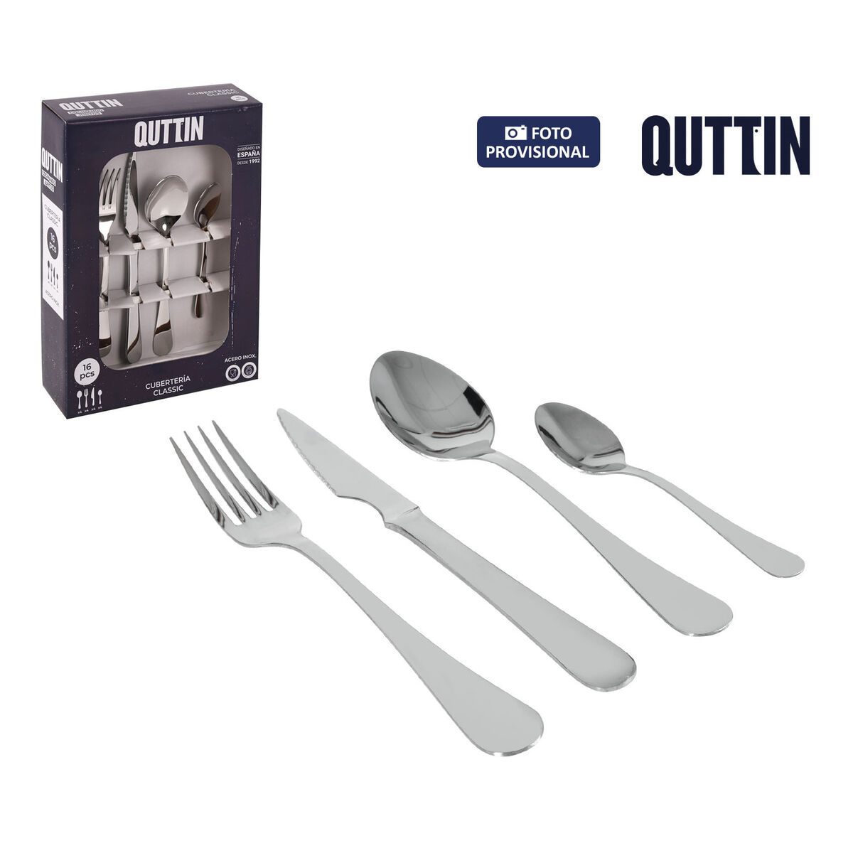 Image secondaire de Couverts Quttin Classic (8 Unités)