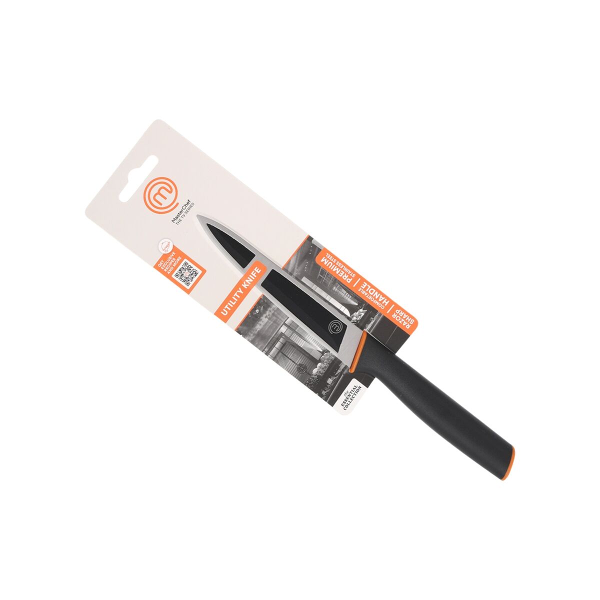 Image secondaire de Couteau de cuisine MasterChef Noir Argenté 13 cm Polyvalents (24 Unités)