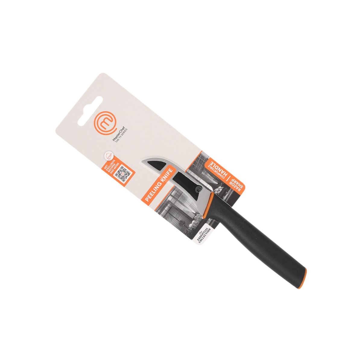Image secondaire de Eplucheur MasterChef Noir Argenté Acier inoxydable 7,5 cm (24 Unités)