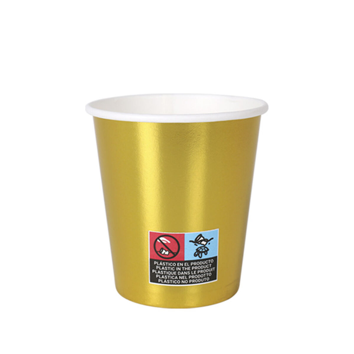 Image secondaire de Set de Verres Algon Doré 200 ml 10 Pièces (18 Unités)