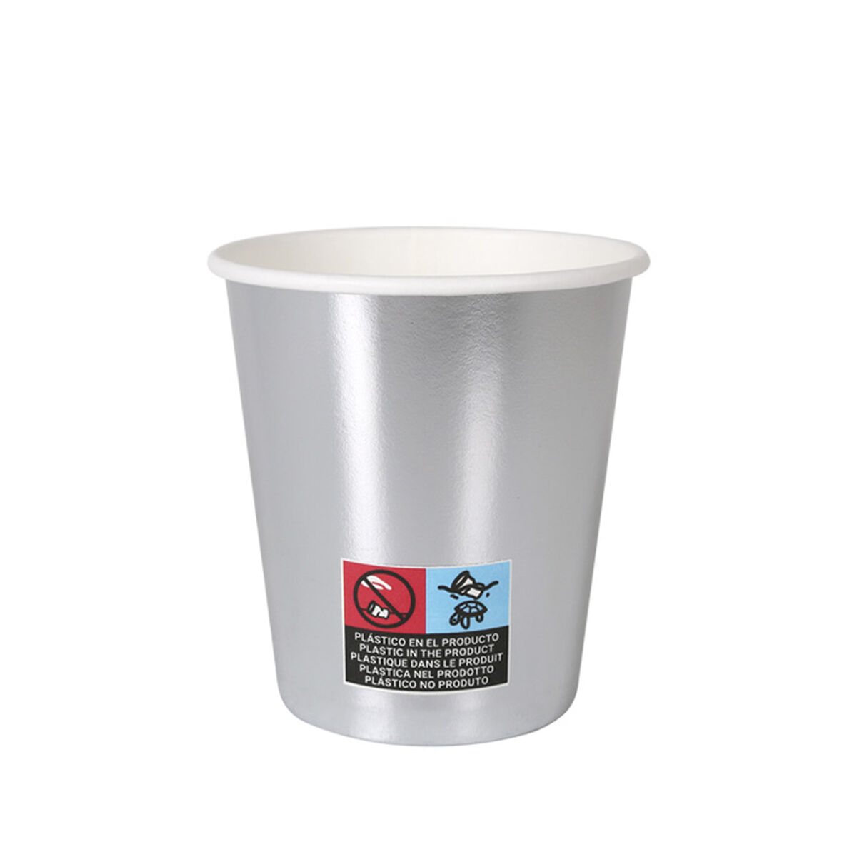 Image secondaire de Set de Verres Algon Argenté 200 ml 10 Pièces (18 Unités)