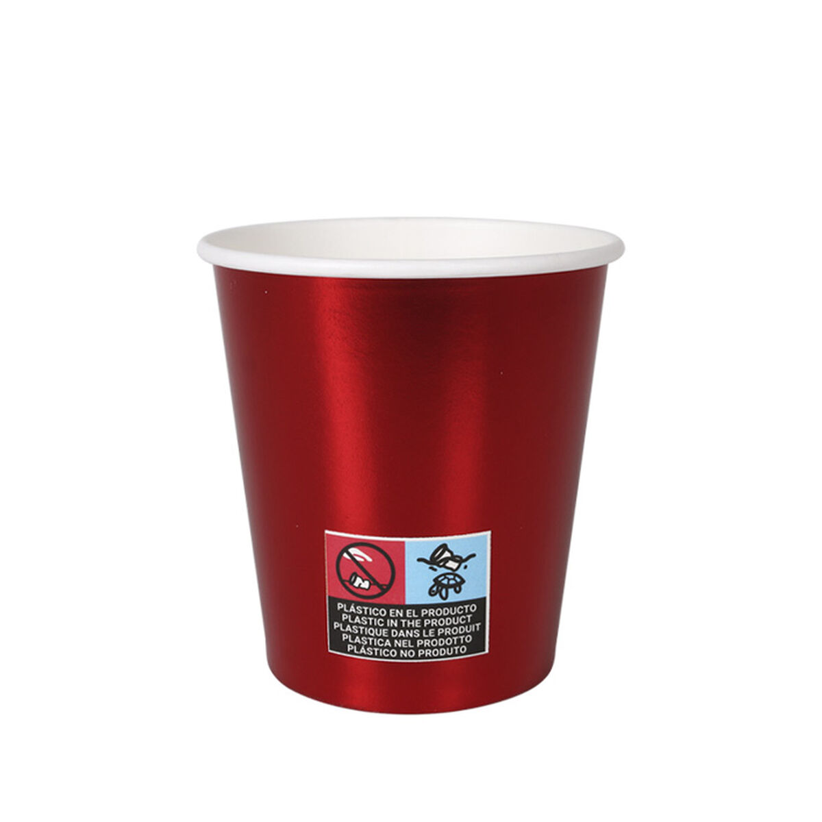 Image secondaire de Set de Verres Algon Rouge 200 ml 10 Pièces (18 Unités)