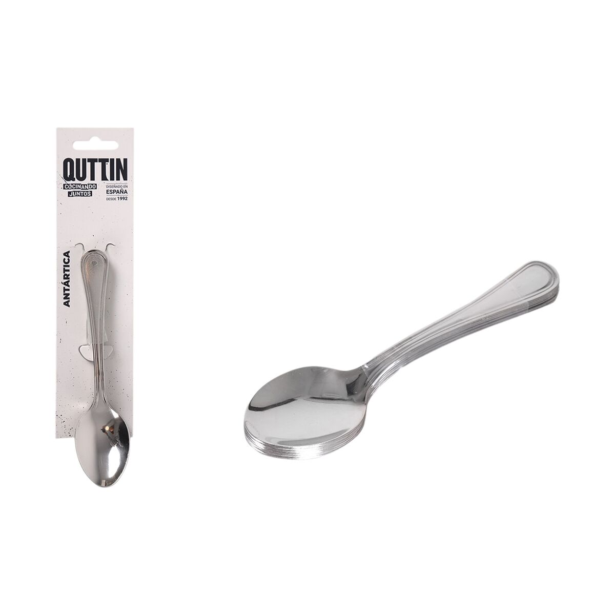 Image secondaire de Cuillère à dessert Quttin Antartica 1,5 mm 6 Pièces (12 Unités)