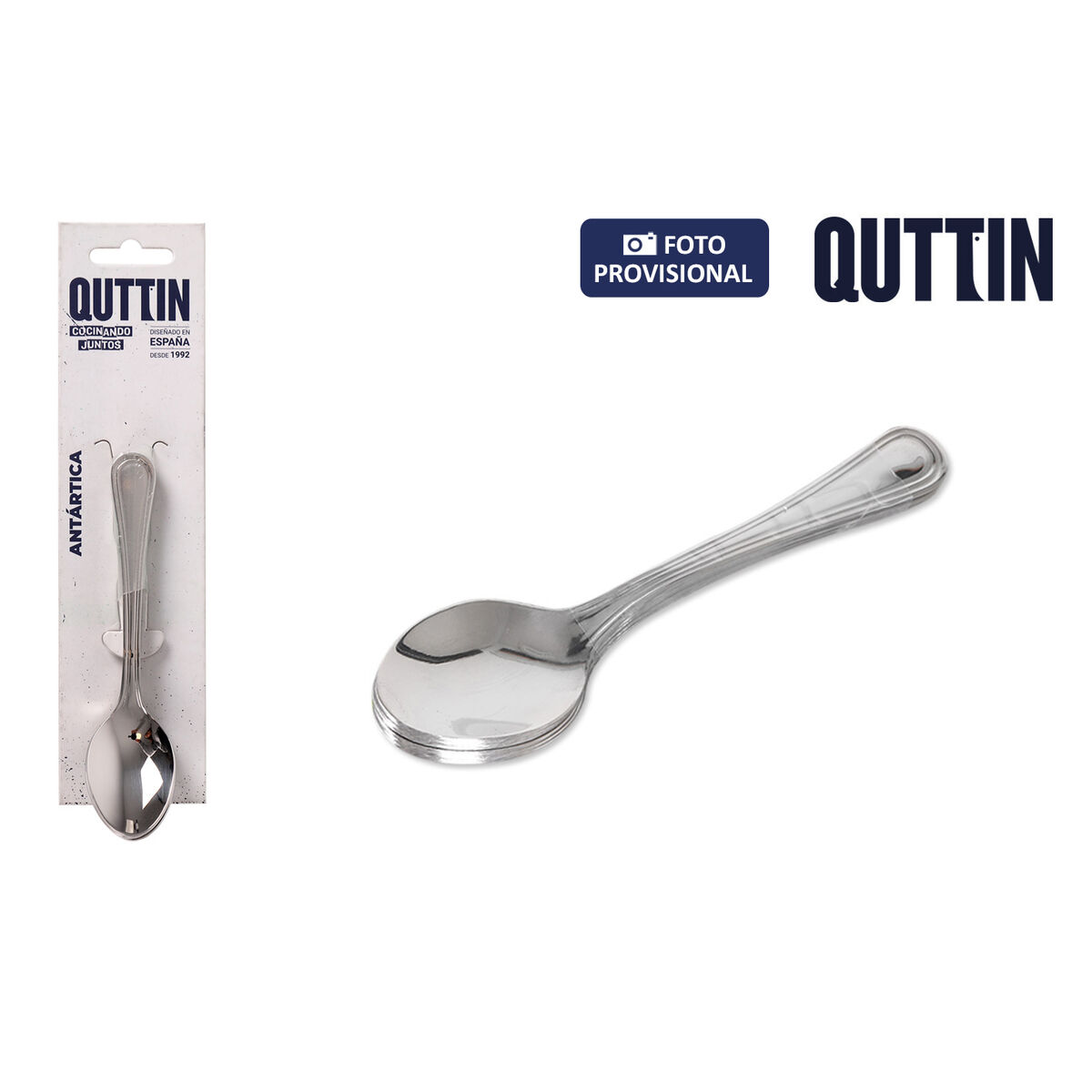 Image secondaire de Cuillère à dessert Quttin Antartica 6 Pièces (12 Unités)