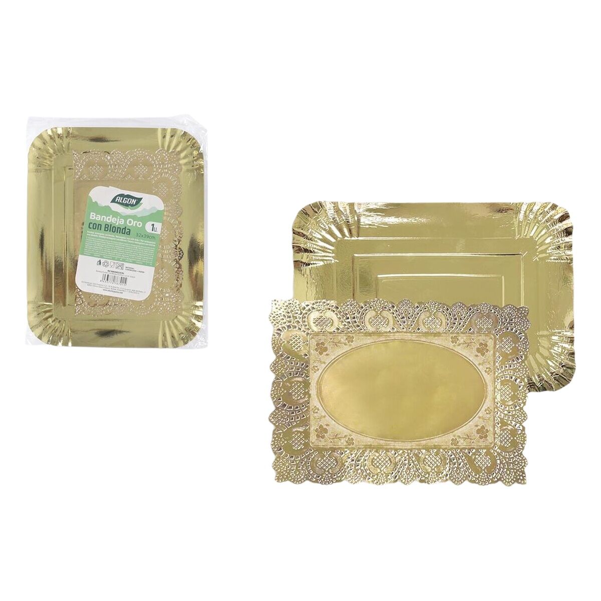 Image secondaire de Plateau apéritif Algon Rectangulaire 32 x 39 cm (36 Unités)