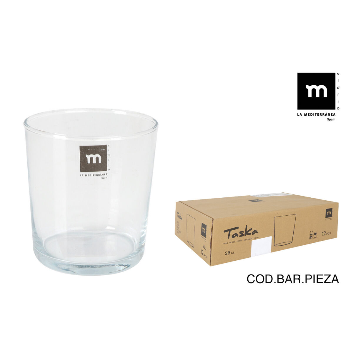 Image secondaire de Verre en Verre La Mediterránea Taska 360 ml (12 Unités)
