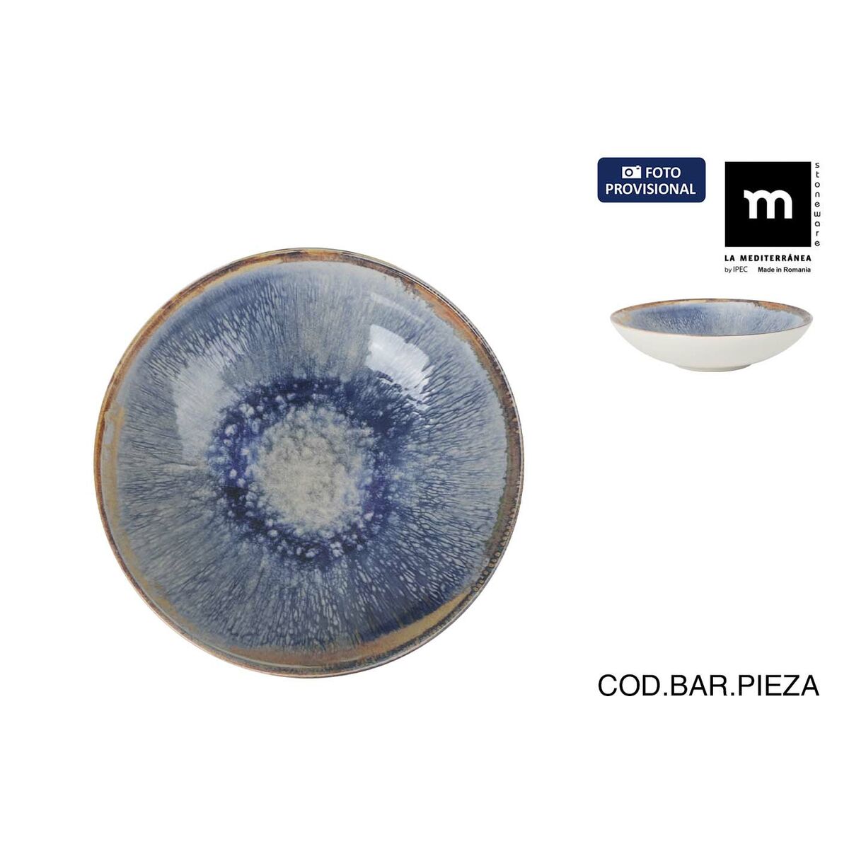 Image secondaire de Assiette creuse La Mediterránea Aelia Ø 21 cm (12 Unités)