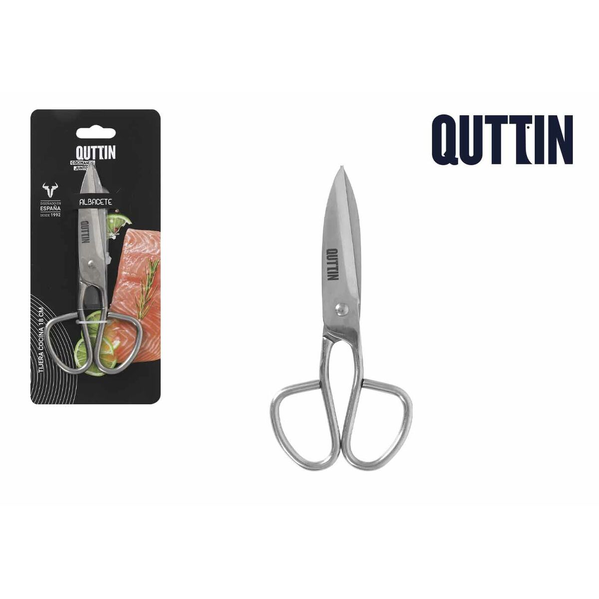 Image secondaire de Ciseaux de Cuisine Quttin Albacete 18 cm (8 Unités)