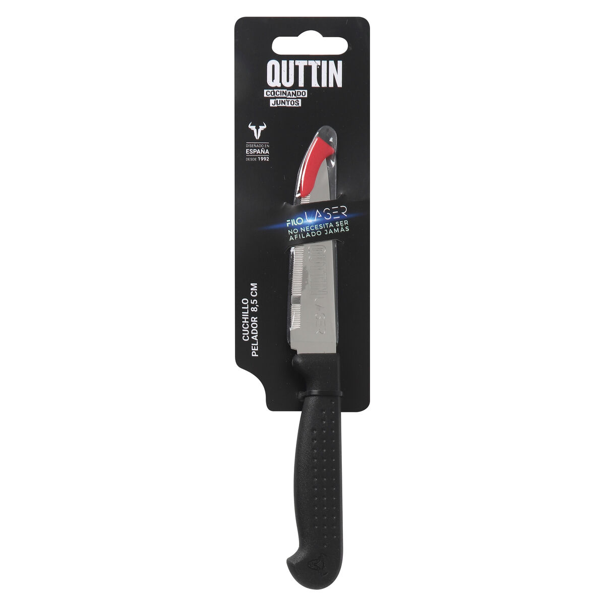 Image secondaire de Eplucheur Quttin Laser Noir Argenté Acier inoxydable 8,5 cm (36 Unités)