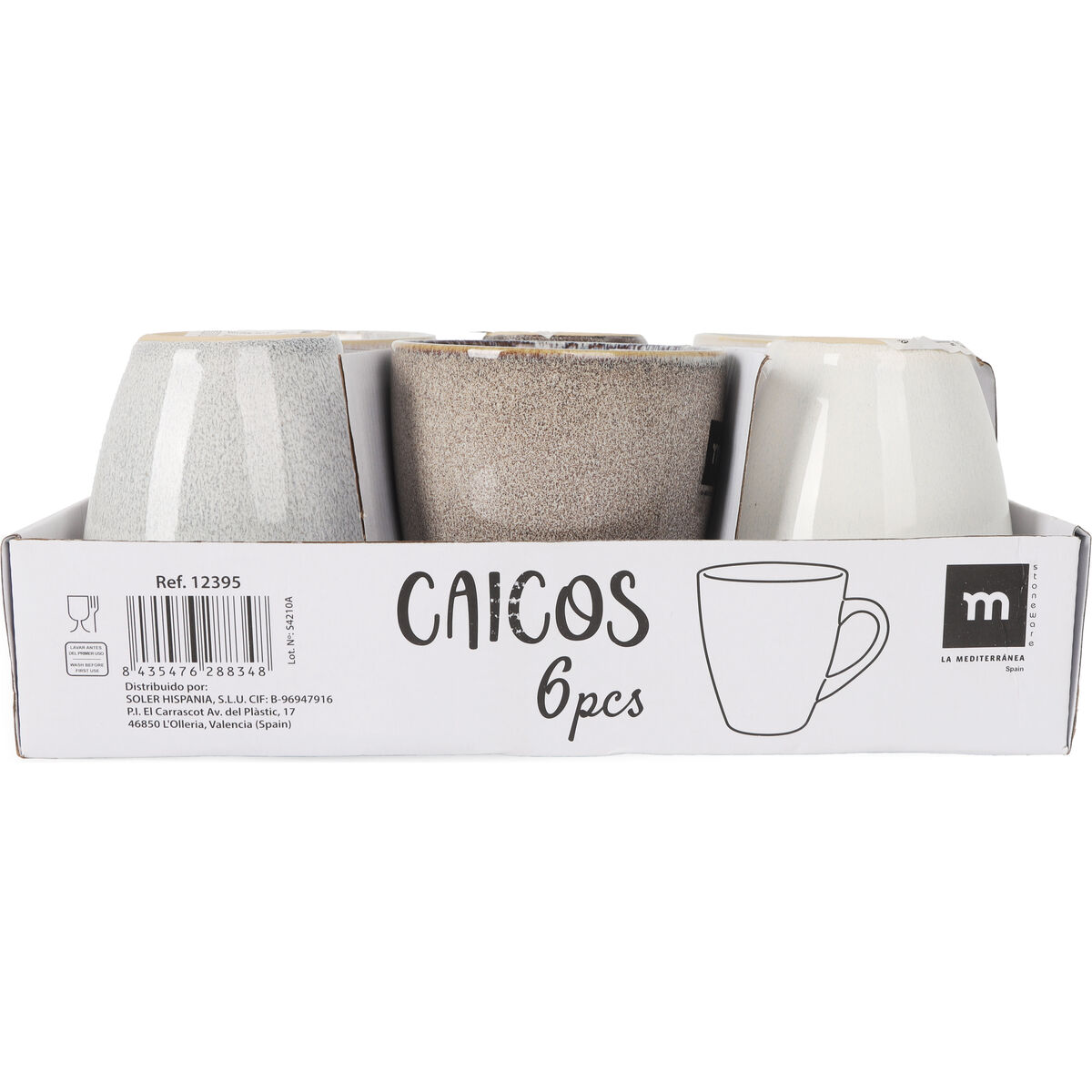 Image secondaire de Tasse mug La Mediterránea Caicos 450 ml (24 Unités)