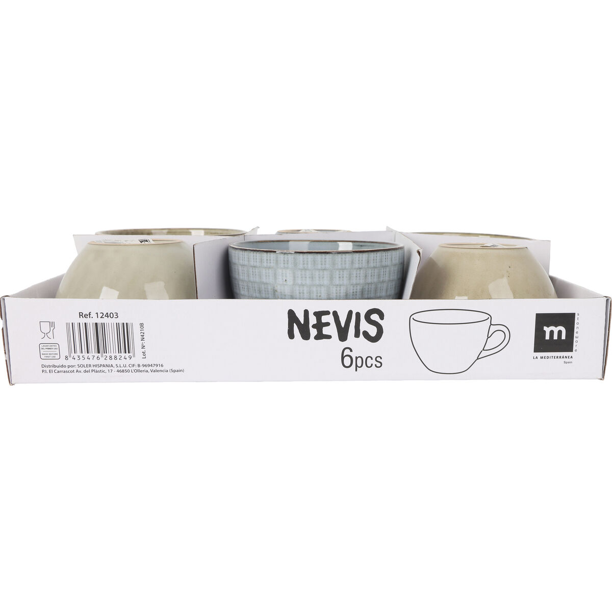 Image secondaire de Tasse La Mediterránea Nevis 425 ml (24 Unités)