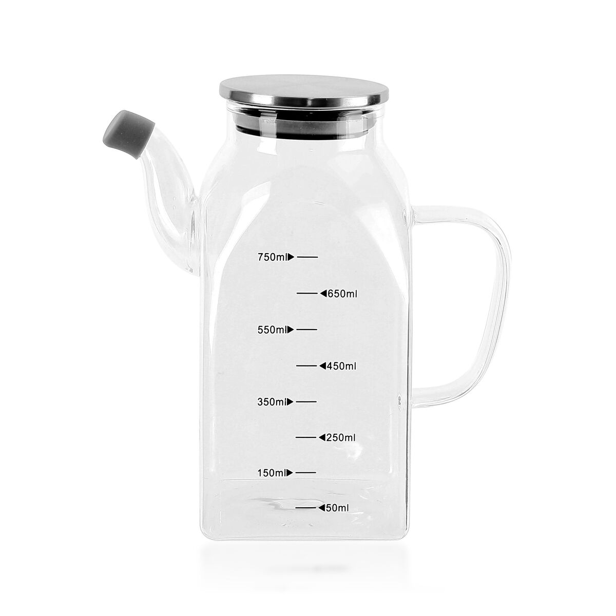 Image secondaire de Huilier La Mediterránea Transparent Argenté Métal Verre Borosilicaté 0,75 L (12 Unités)