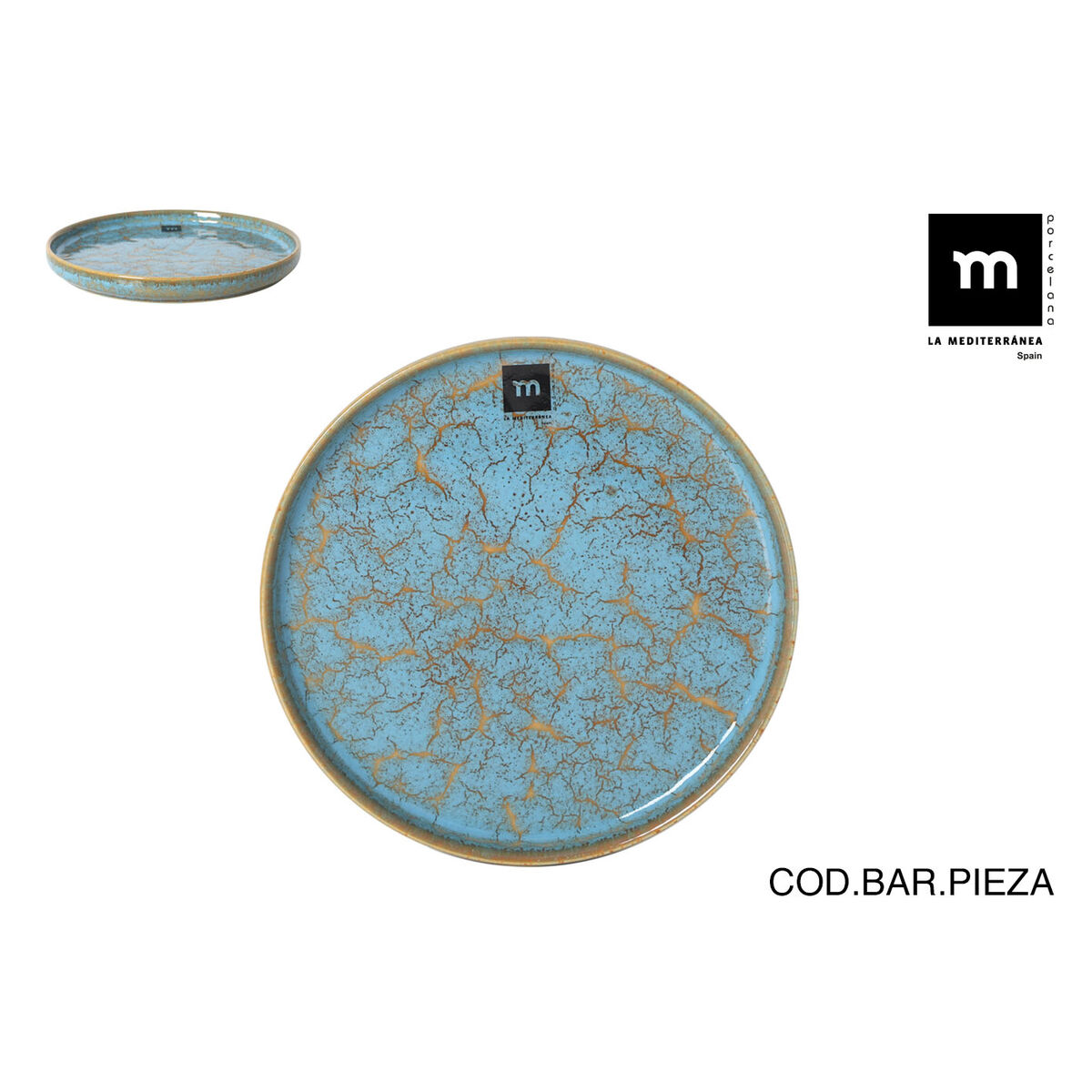 Image secondaire de Plat à Gratin La Mediterránea Scratch blue (18 Unités)