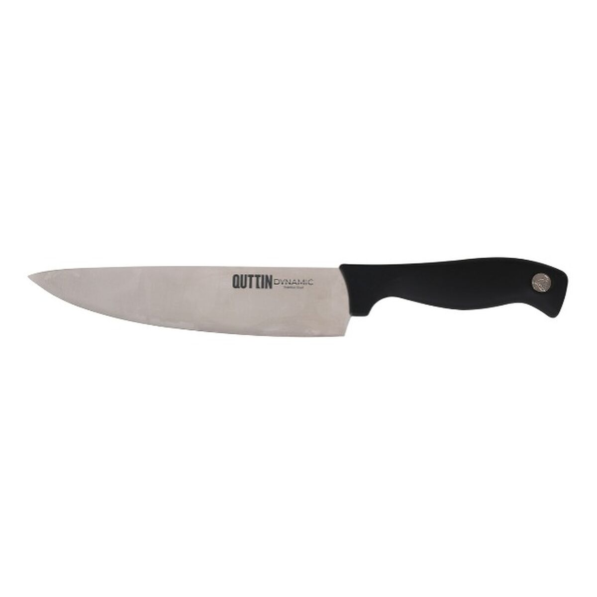 Image secondaire de Couteau de cuisine Quttin Dynamic Noir Argenté 20 cm (8 Unités)