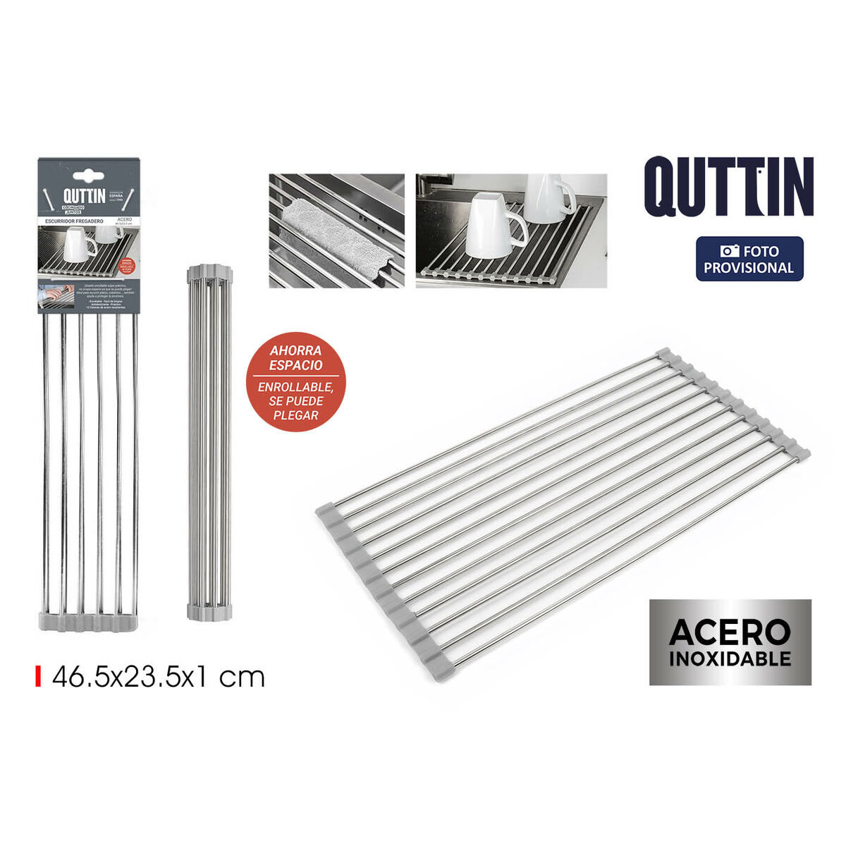Image secondaire de Égouttoir pour Évier Quttin (12 Unités)