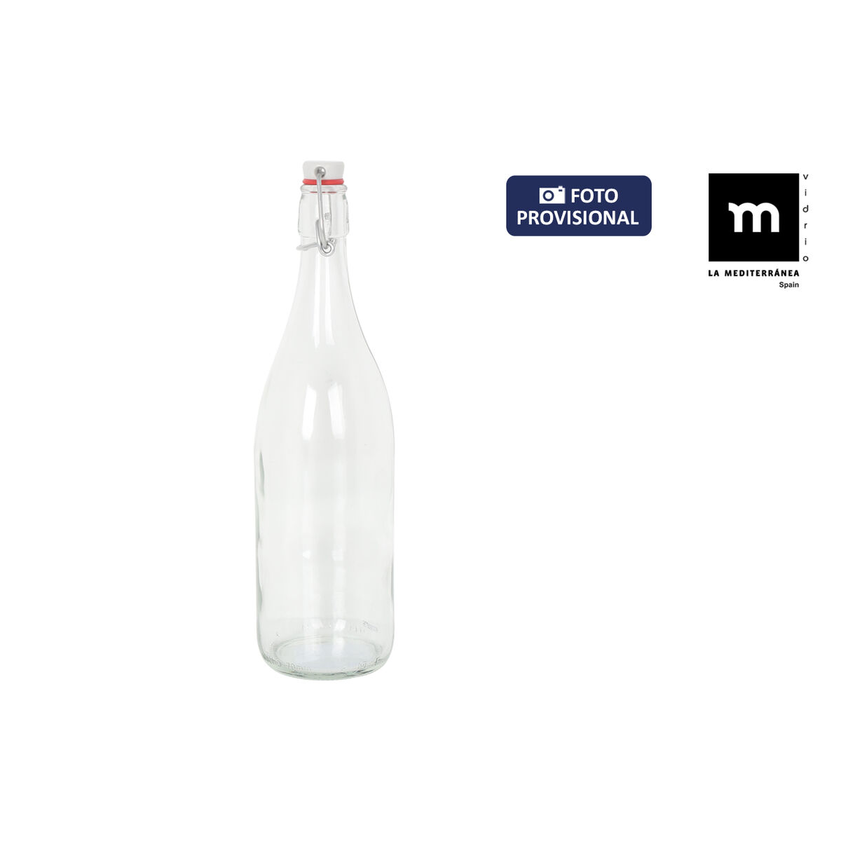 Image secondaire de Bouteille en Verre La Mediterránea Mecano verre 1 L (6 Unités)