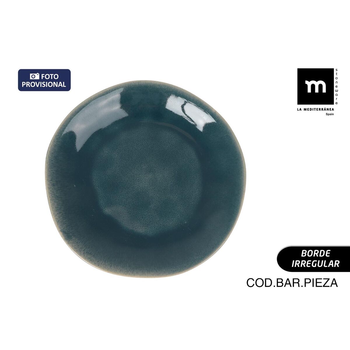 Image secondaire de Assiette plate La Mediterránea Ocean blue (12 Unités)