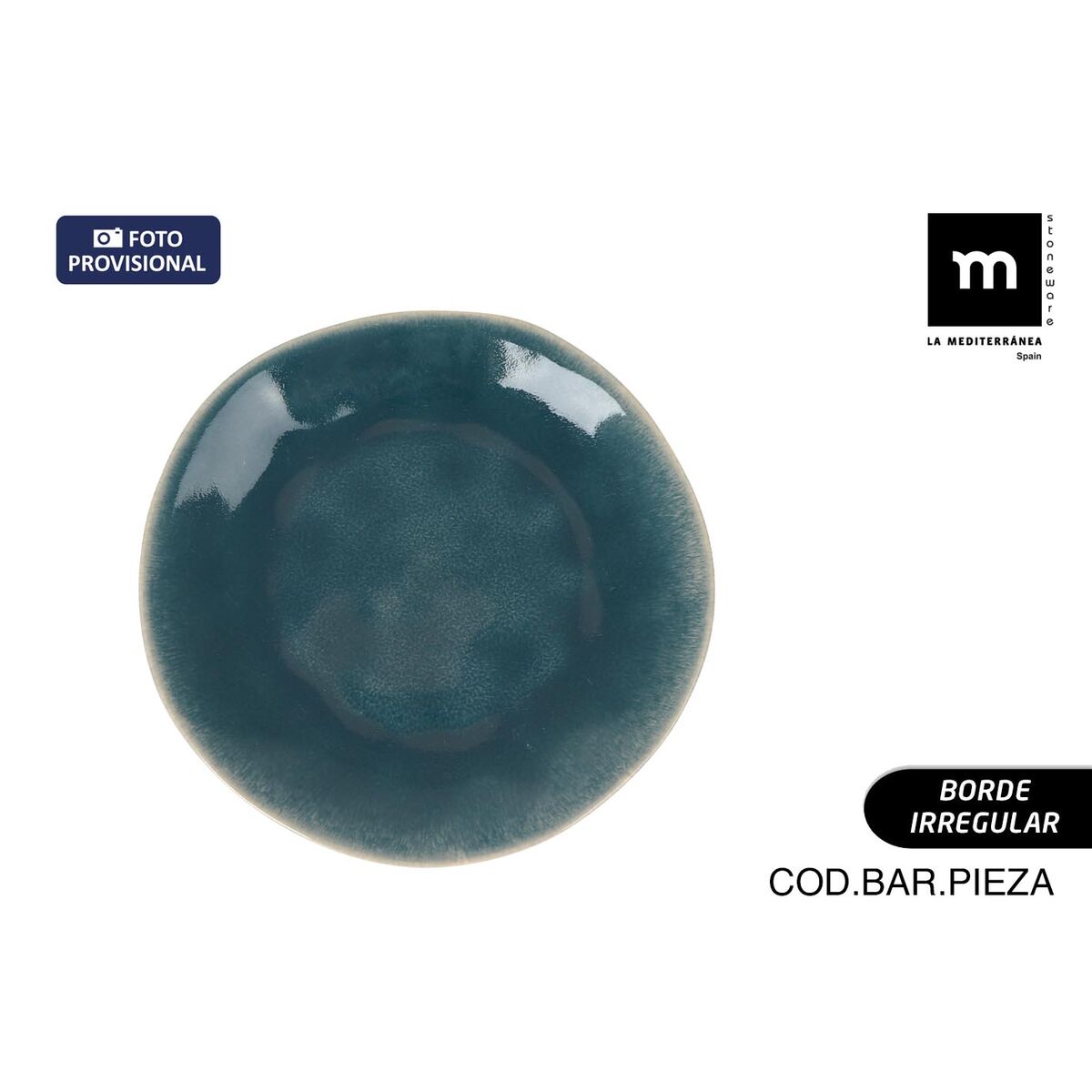 Image secondaire de Assiette plate La Mediterránea Ocean blue (12 Unités)