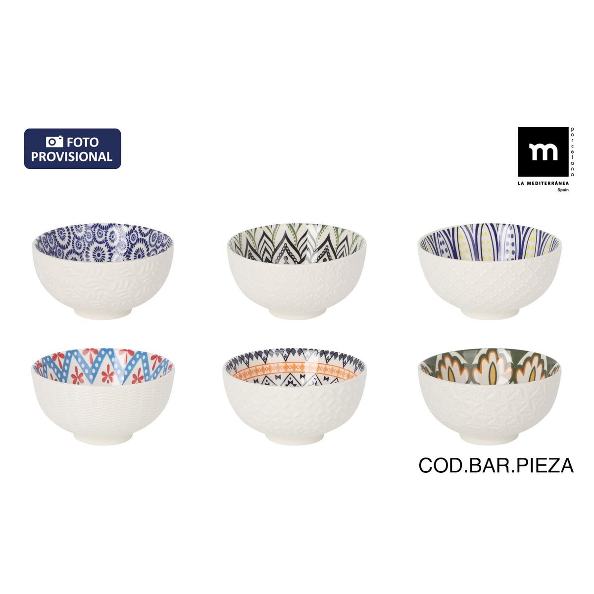 Image secondaire de Bol pour Apéritifs La Mediterránea Kaito (36 Unités)