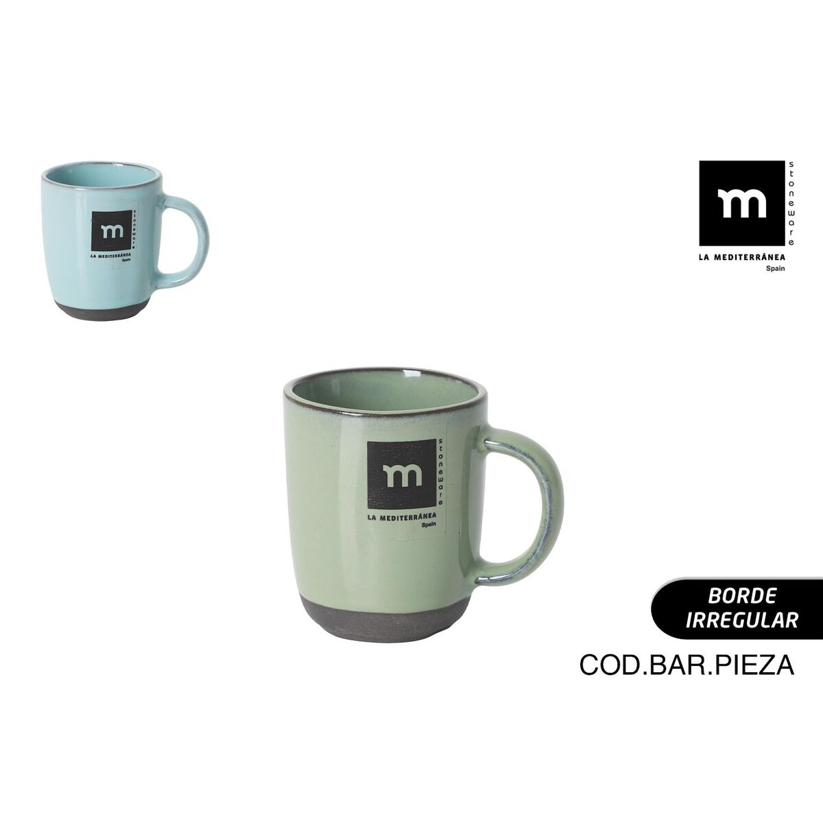 Image secondaire de Tasse La Mediterránea Black clay (36 Unités)