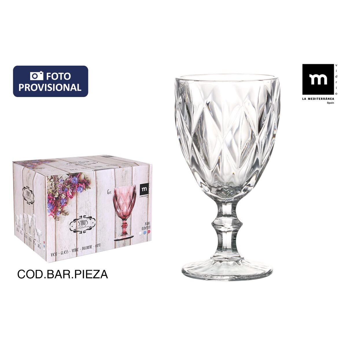Image secondaire de Verre La Mediterránea Syros (36 Unités)