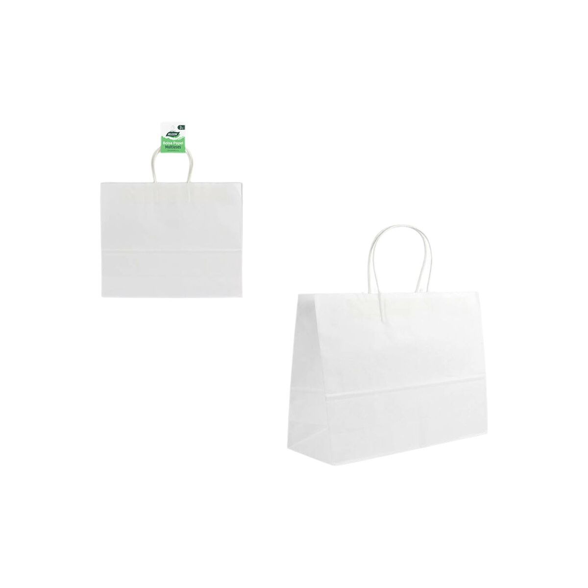 Image secondaire de Ensemble de sac alimentaire réutilisable Algon Blanc 3 Pièces (24 Unités)