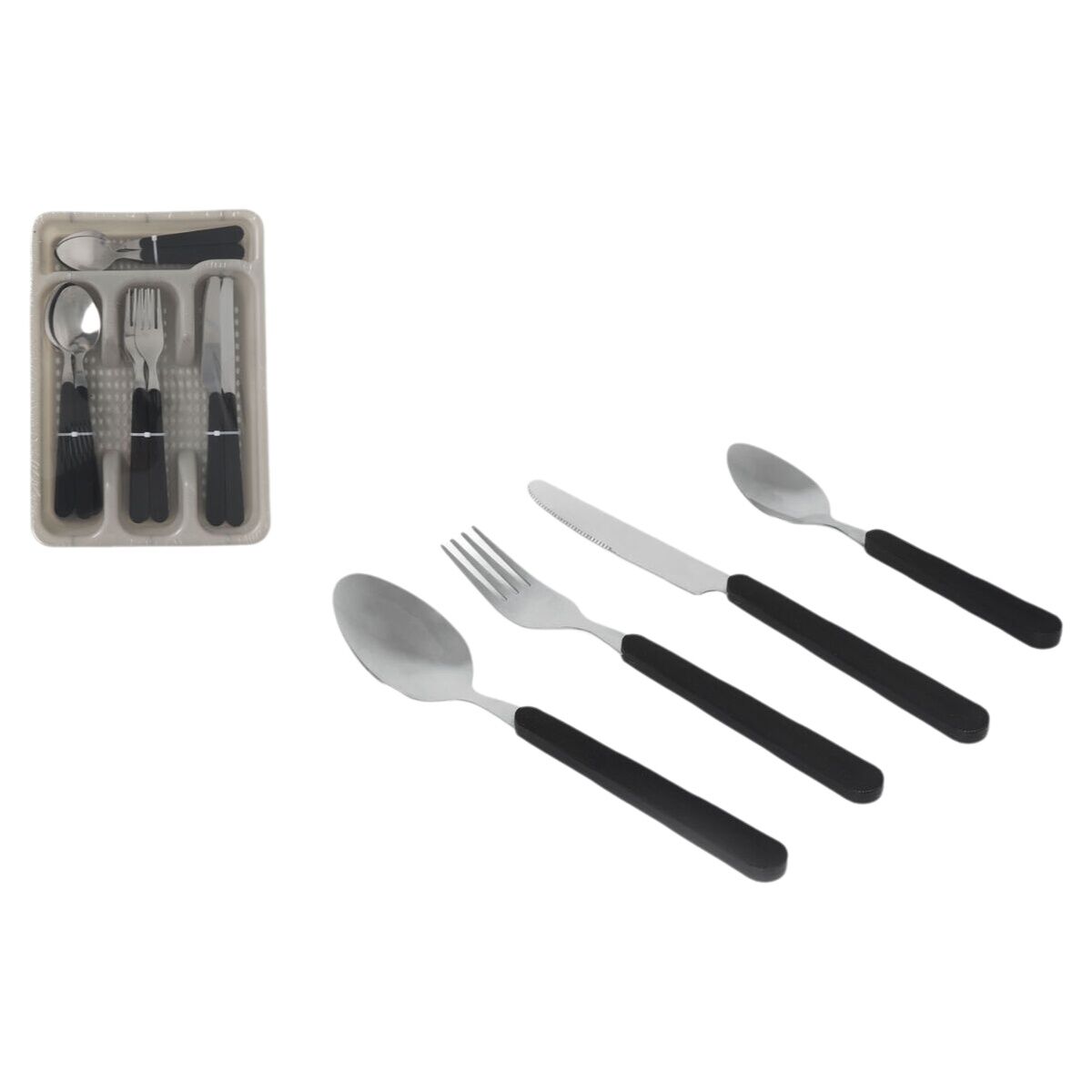 Image secondaire de Couverts Quttin Atenas Plastique 17 Pièces (6 Unités)
