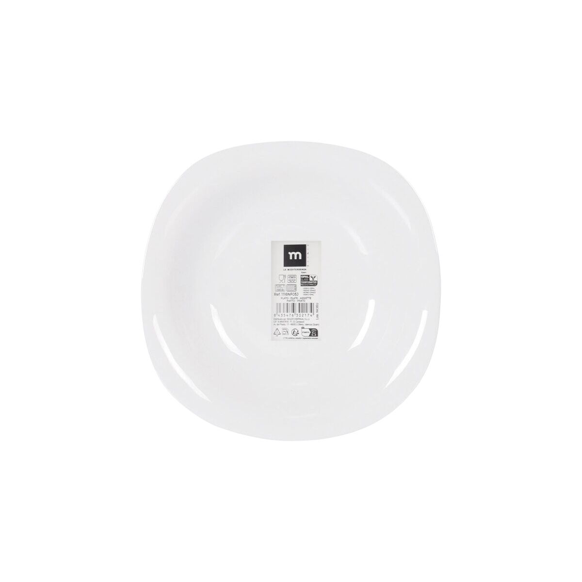 Image secondaire de Assiette creuse La Mediterránea Palaos 21 x 21 x 3,5 cm (36 Unités)
