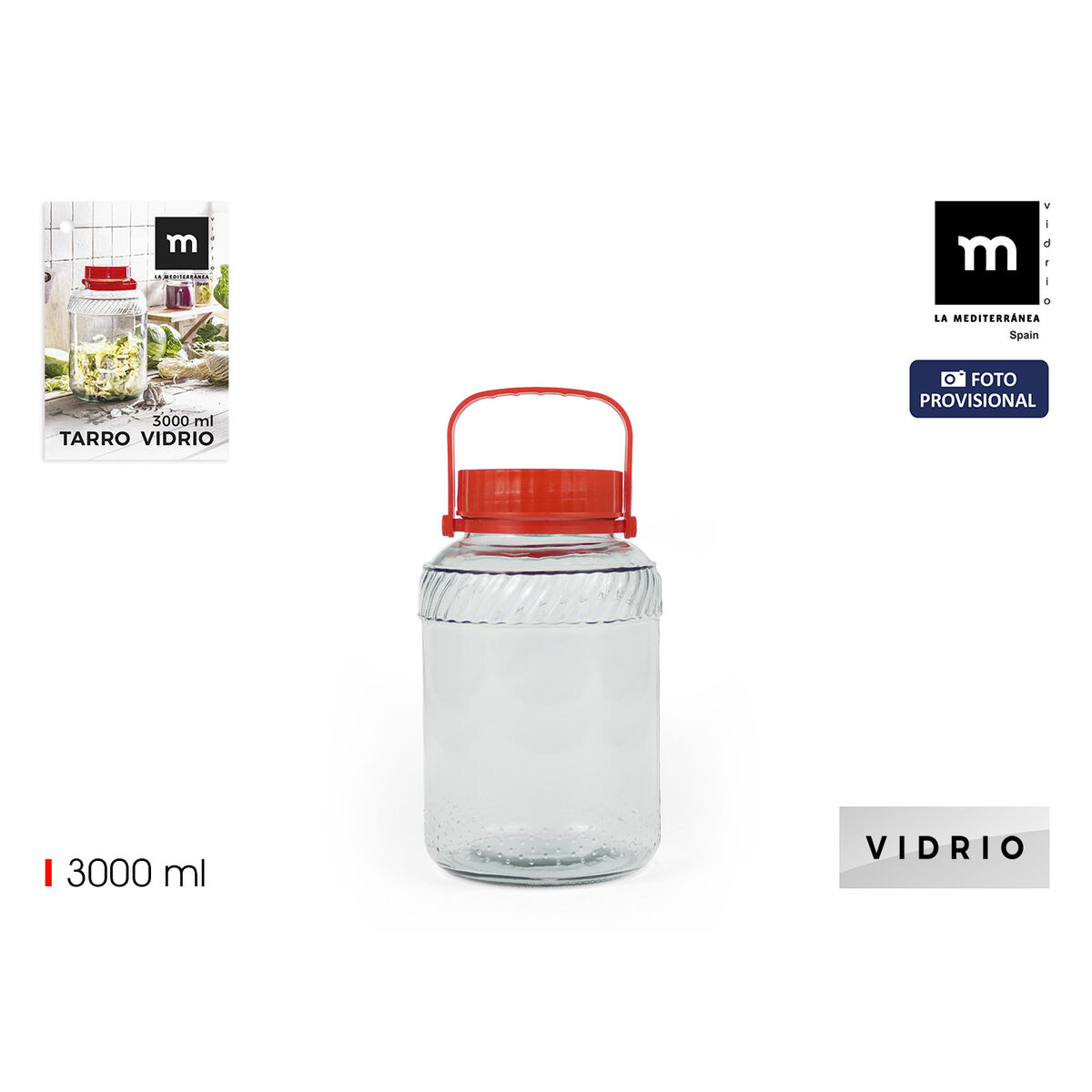 Tin La Mediterránea 3 L (6 Units)