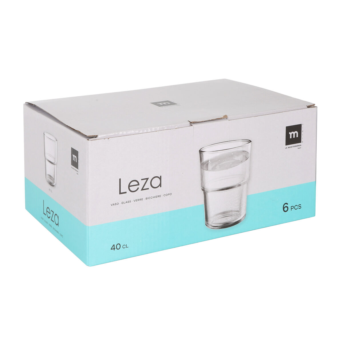 Set of glasses La Mediterránea Leza 400 ml 6 Pieces (8 Units), view 3